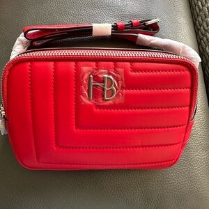 Henri Bendel Red Quilted belt Bag
